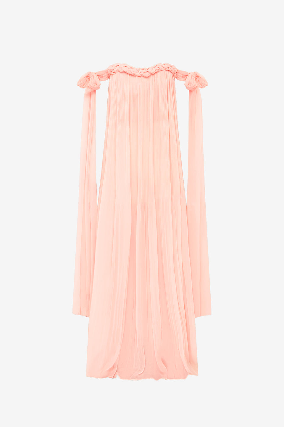 Exclusive LEO LIN Camilla Draped Floor Length Dress - Soft Pink