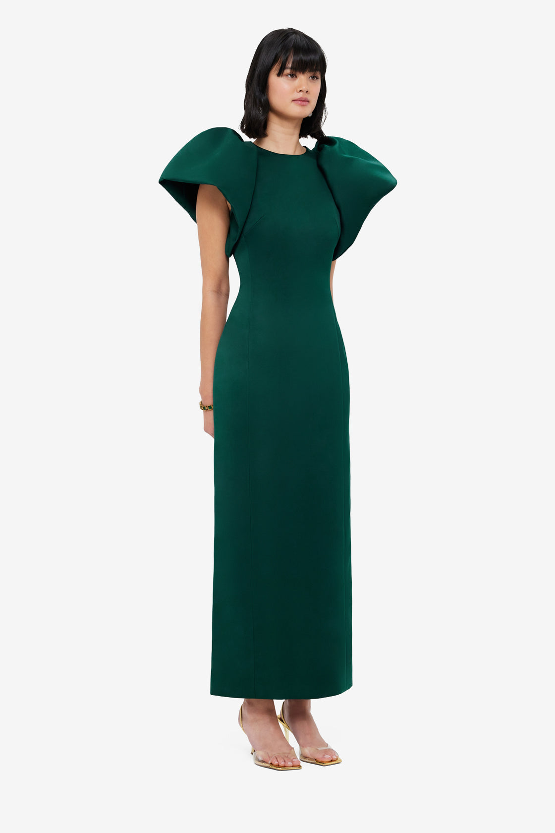 Exclusive LEO LIN Lucinda Maxi Dress - Emerald
