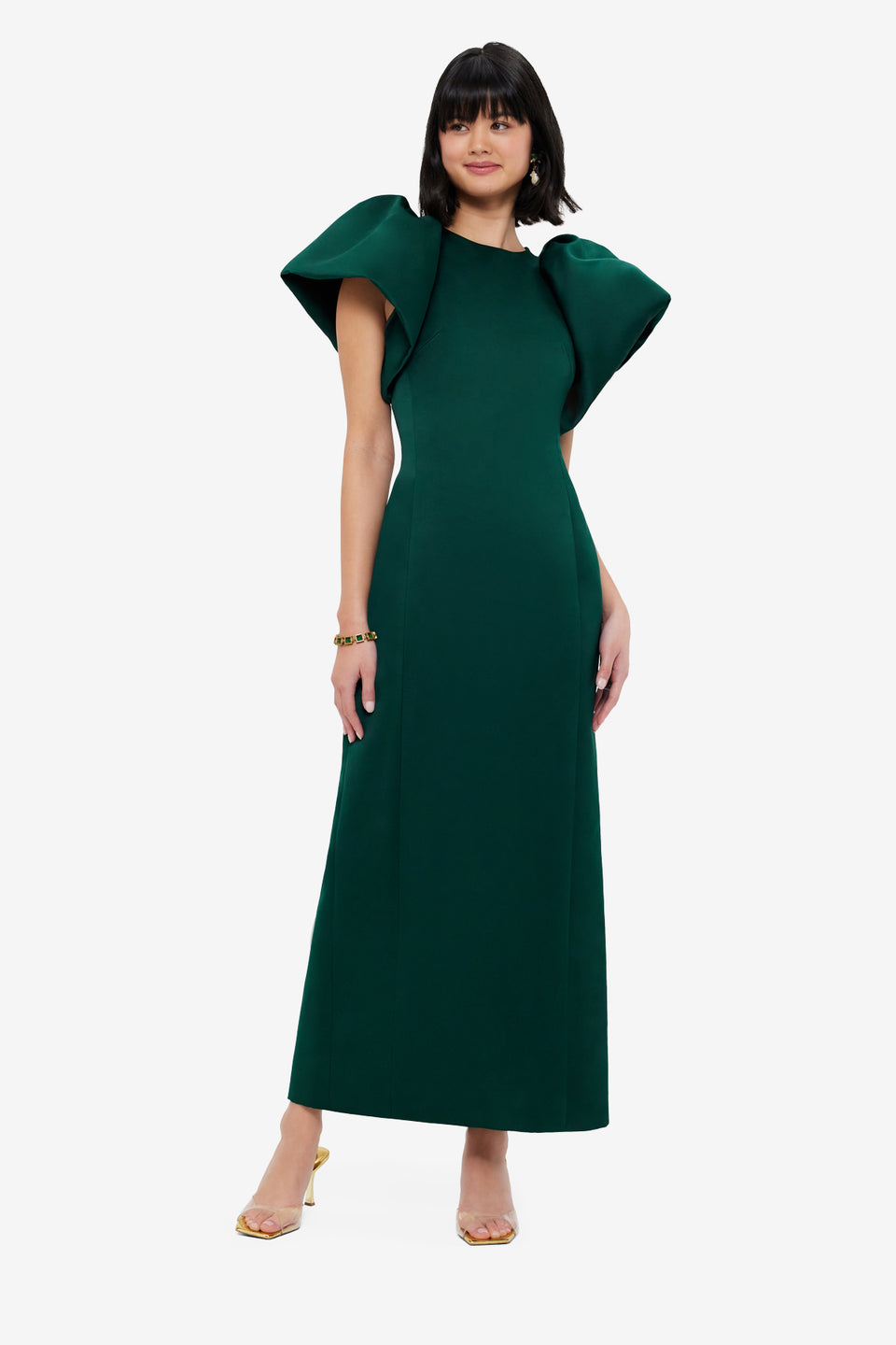 Exclusive LEO LIN Lucinda Maxi Dress - Emerald