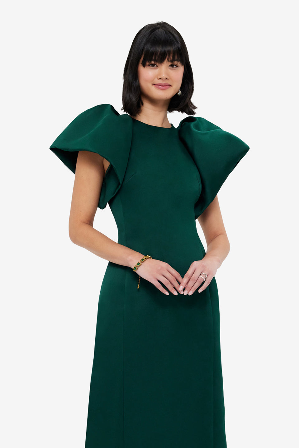 Exclusive LEO LIN Lucinda Maxi Dress - Emerald