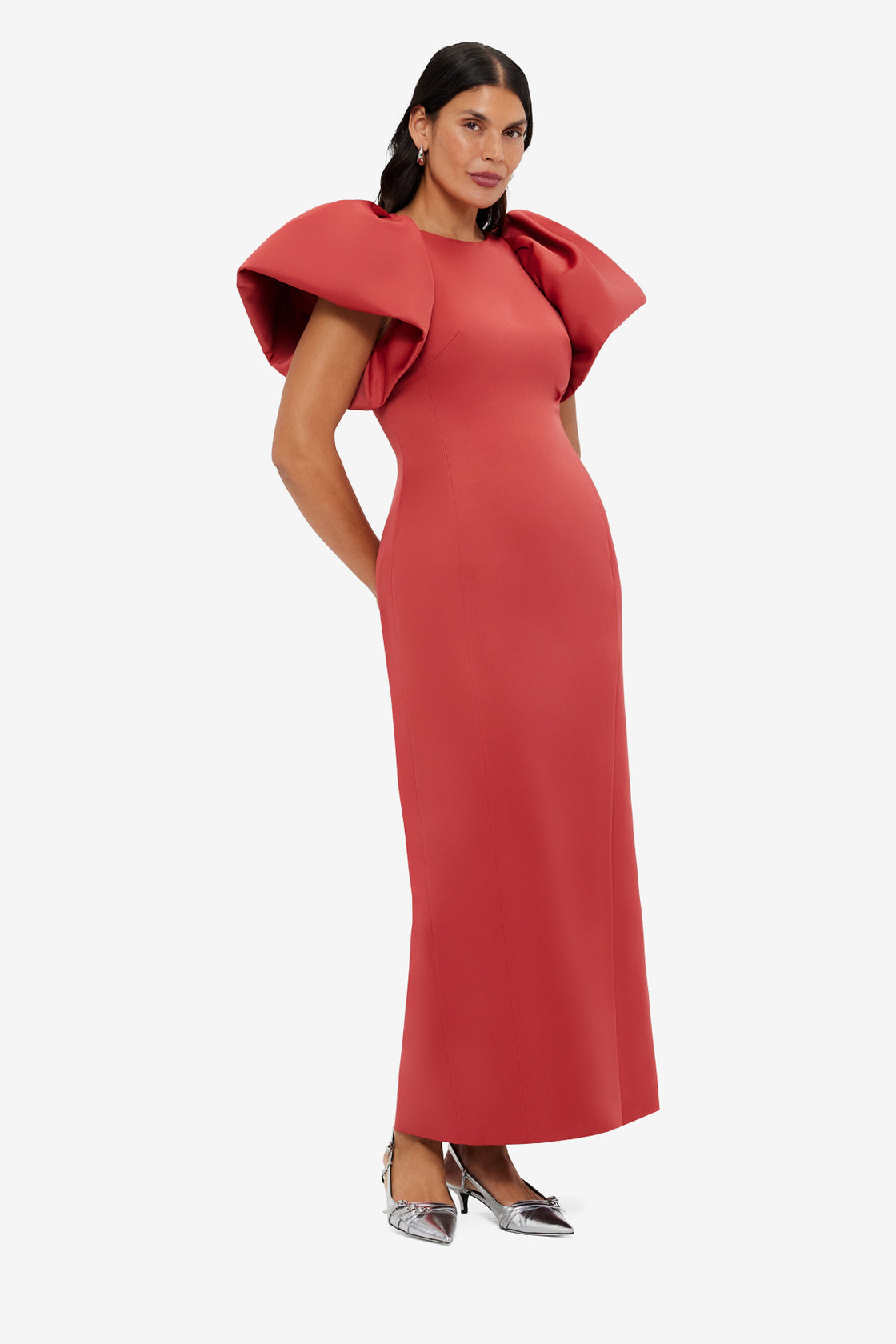 Exclusive LEO LIN Lucinda Maxi Dress - Mulberry