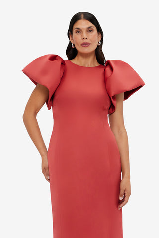 Exclusive LEO LIN Lucinda Maxi Dress - Mulberry