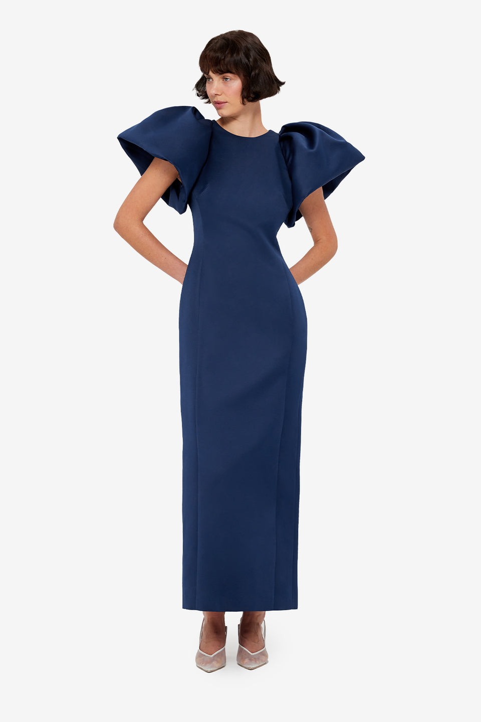 Exclusive LEO LIN Lucinda Maxi Dress - Navy