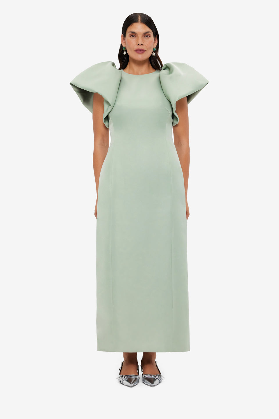 Exclusive LEO LIN Lucinda Maxi Dress - Sage