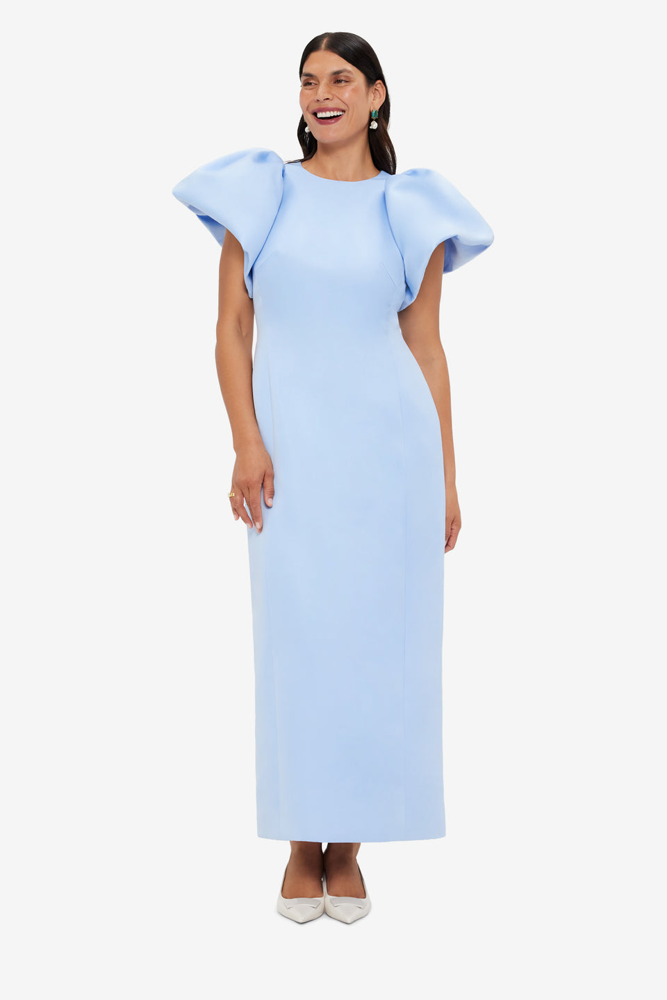 Exclusive LEO LIN Lucinda Maxi Dress - Sky Blue