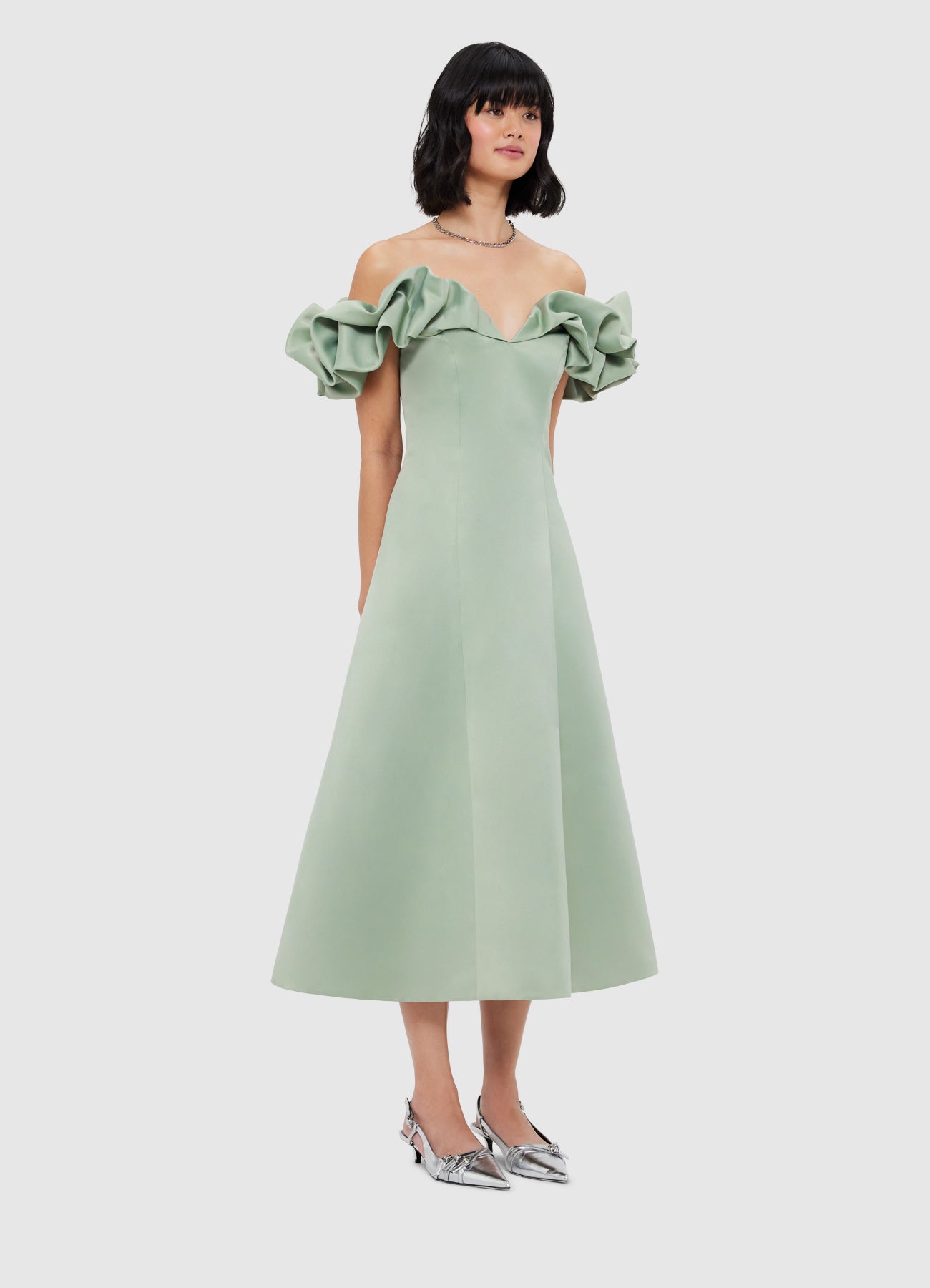 ワンピース LIONA VELOR QUILTING BIJOU DRESS Zephyr Dress in Black for Women | La DoubleJ