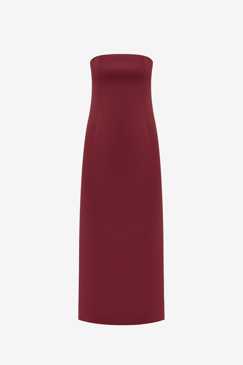 Exclusive LEO LIN Rayna Bustier Maxi Dress - Burgundy