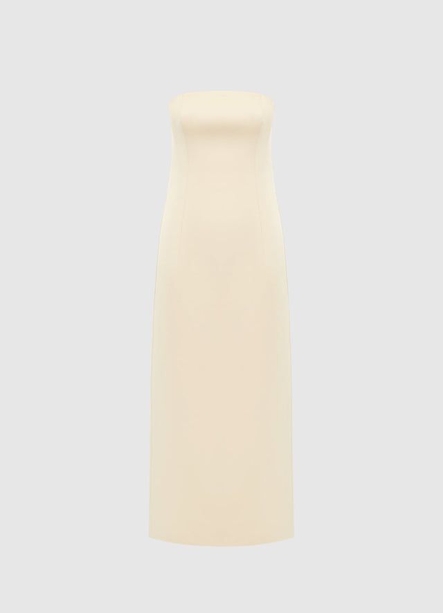 Exclusive Leo Lin Rayna Bustier Maxi Dress - Champagne