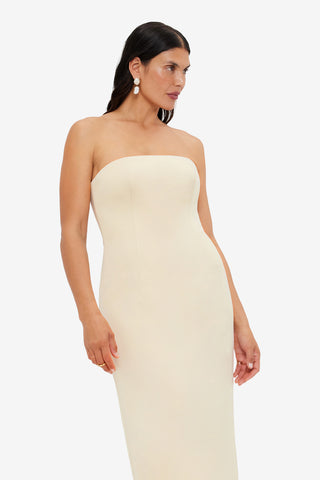 Exclusive LEO LIN Rayna Bustier Maxi Dress - Champagne