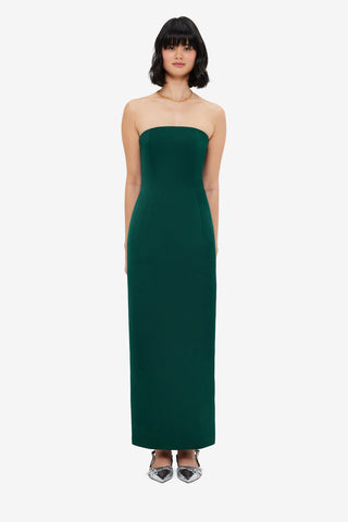 Exclusive LEO LIN Rayna Bustier Maxi Dress - Emerald