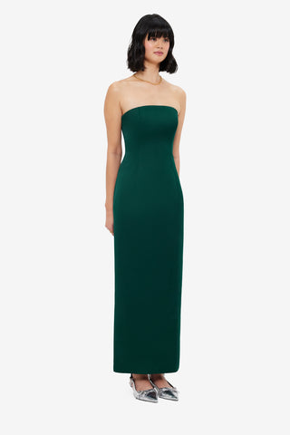 Exclusive LEO LIN Rayna Bustier Maxi Dress - Emerald