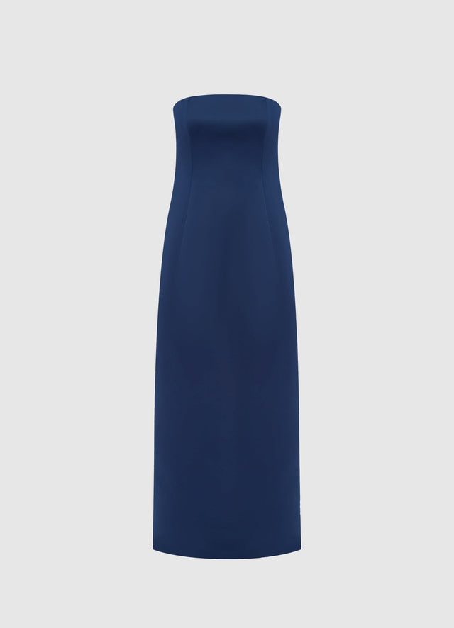 Exclusive Leo Lin Rayna Bustier Maxi Dress - Navy