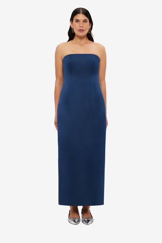 Exclusive LEO LIN Rayna Bustier Maxi Dress - Navy