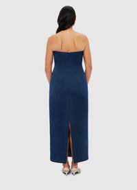 Exclusive Leo Lin Rayna Bustier Maxi Dress - Navy