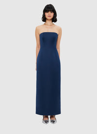 Exclusive Leo Lin Rayna Bustier Maxi Dress - Navy