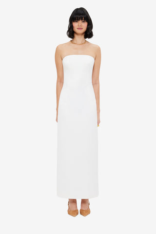Exclusive LEO LIN Rayna Bustier Maxi Dress - Snow
