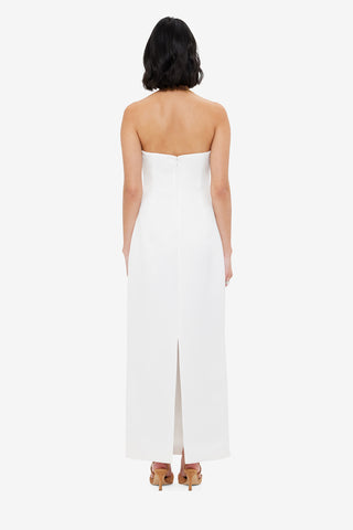 Exclusive LEO LIN Rayna Bustier Maxi Dress - Snow