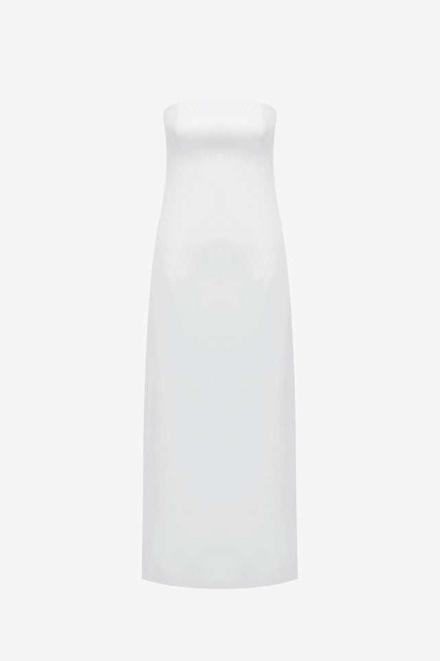 Exclusive LEO LIN Rayna Bustier Maxi Dress - Snow
