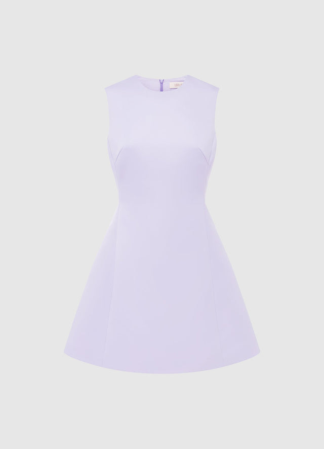 Exclusive Leo Lin Chloe Sleeveless Mini Dress - Lilac