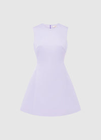 Exclusive Leo Lin Chloe Sleeveless Mini Dress - Lilac