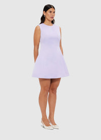 Exclusive Leo Lin Chloe Sleeveless Mini Dress - Lilac