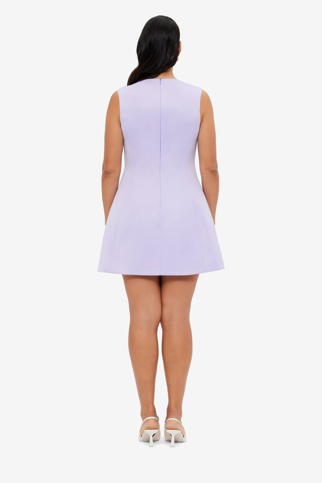 Exclusive LEO LIN Chloe Sleeveless Mini Dress - Lilac