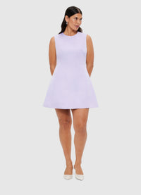 Exclusive Leo Lin Chloe Sleeveless Mini Dress - Lilac