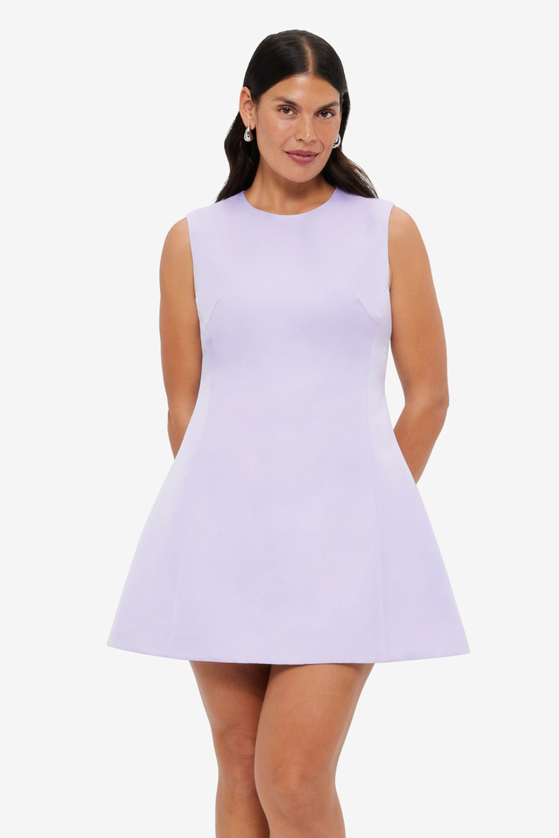 Exclusive LEO LIN Chloe Sleeveless Mini Dress - Lilac