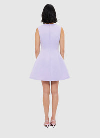 Exclusive Leo Lin Chloe Sleeveless Mini Dress - Lilac