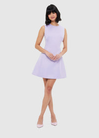 Exclusive Leo Lin Chloe Sleeveless Mini Dress - Lilac