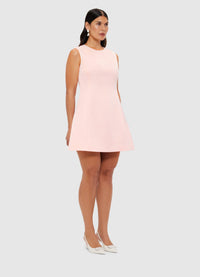 Exclusive Leo Lin Chloe Sleeveless Mini Dress - Soft Pink