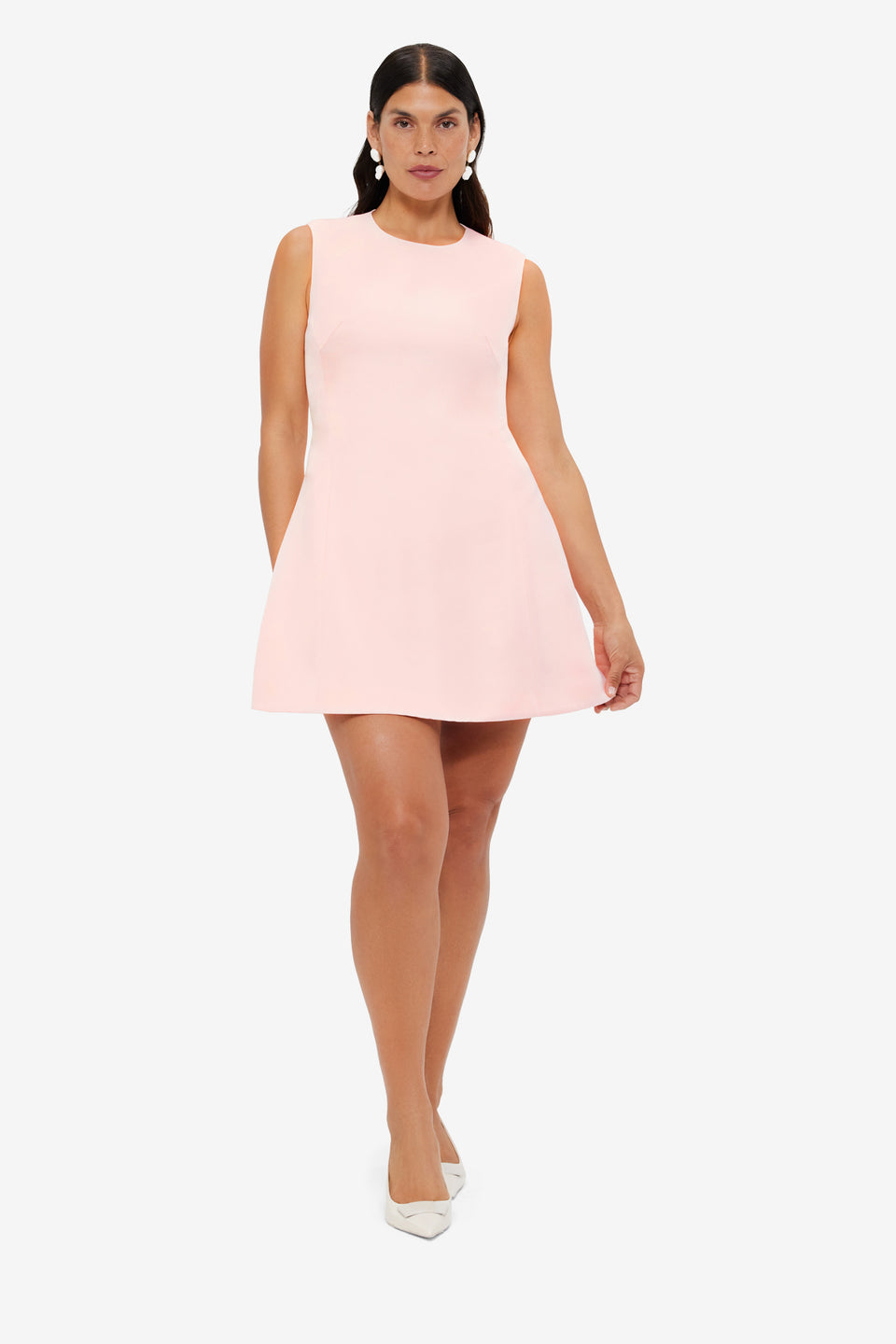 Exclusive LEO LIN Chloe Sleeveless Mini Dress - Soft Pink