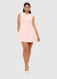 Exclusive Leo Lin Chloe Sleeveless Mini Dress - Soft Pink