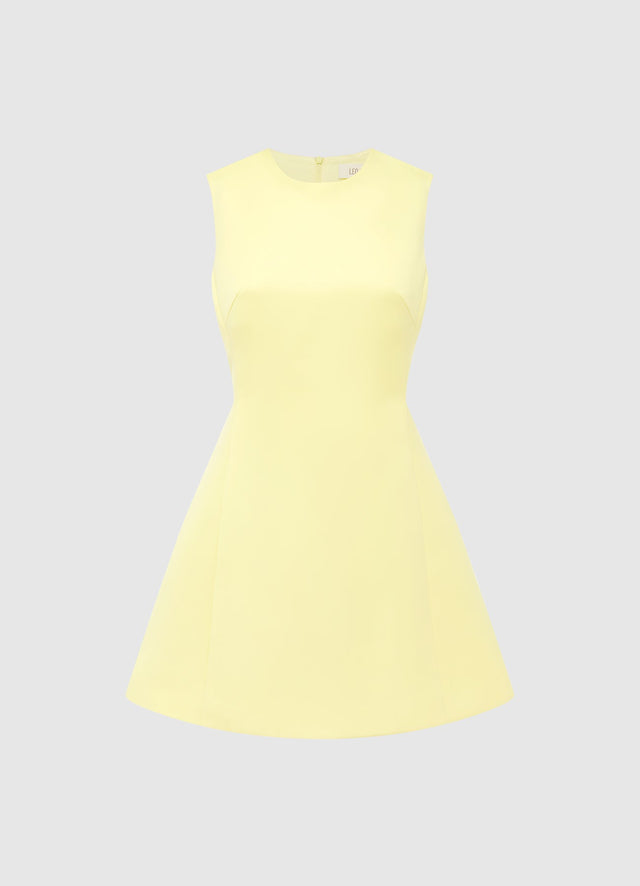 Exclusive Leo Lin Chloe Sleeveless Mini Dress - Sorbet Yellow