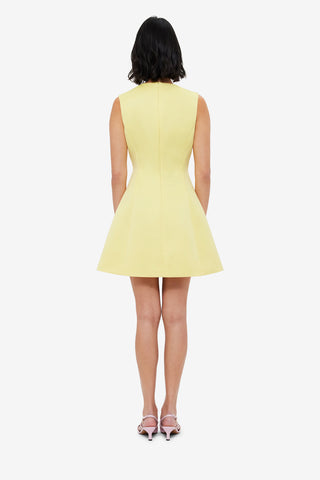 Exclusive LEO LIN Chloe Sleeveless Mini Dress - Sorbet Yellow