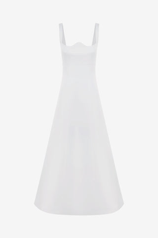 Exclusive LEO LIN Odette Midi Dress - Snow