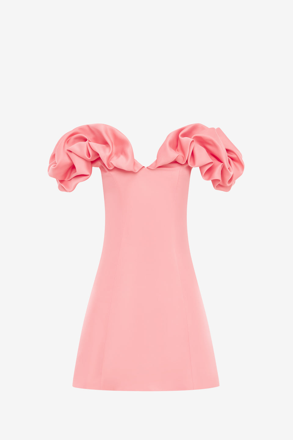 Exclusive LEO LIN Bella Off Shoulder Frill Mini Dress - Strawberry Pink