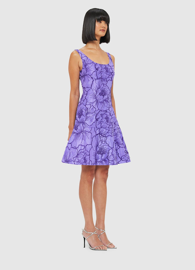 Exclusive Leo Lin Blaire Mini Dress - Lavender