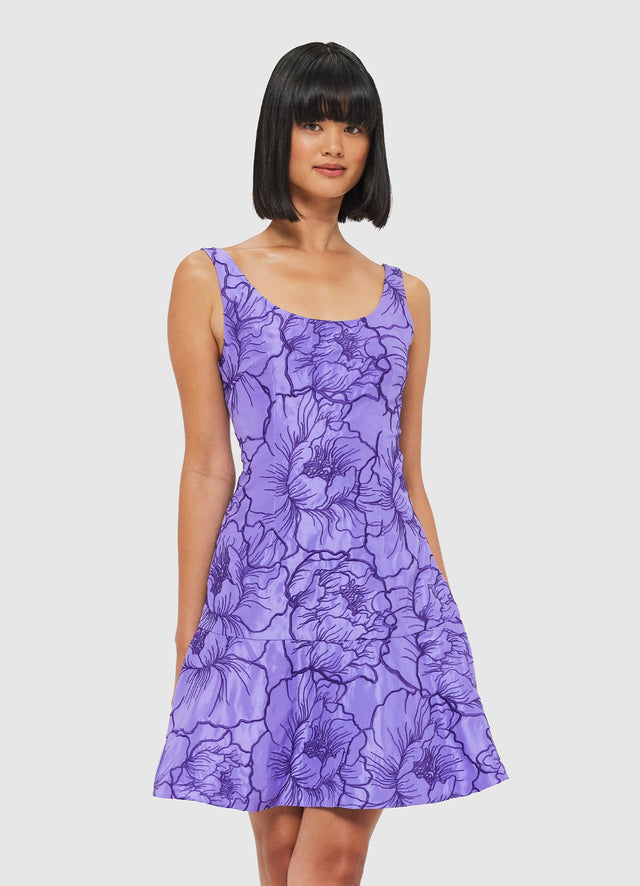 Exclusive Leo Lin Blaire Mini Dress - Lavender