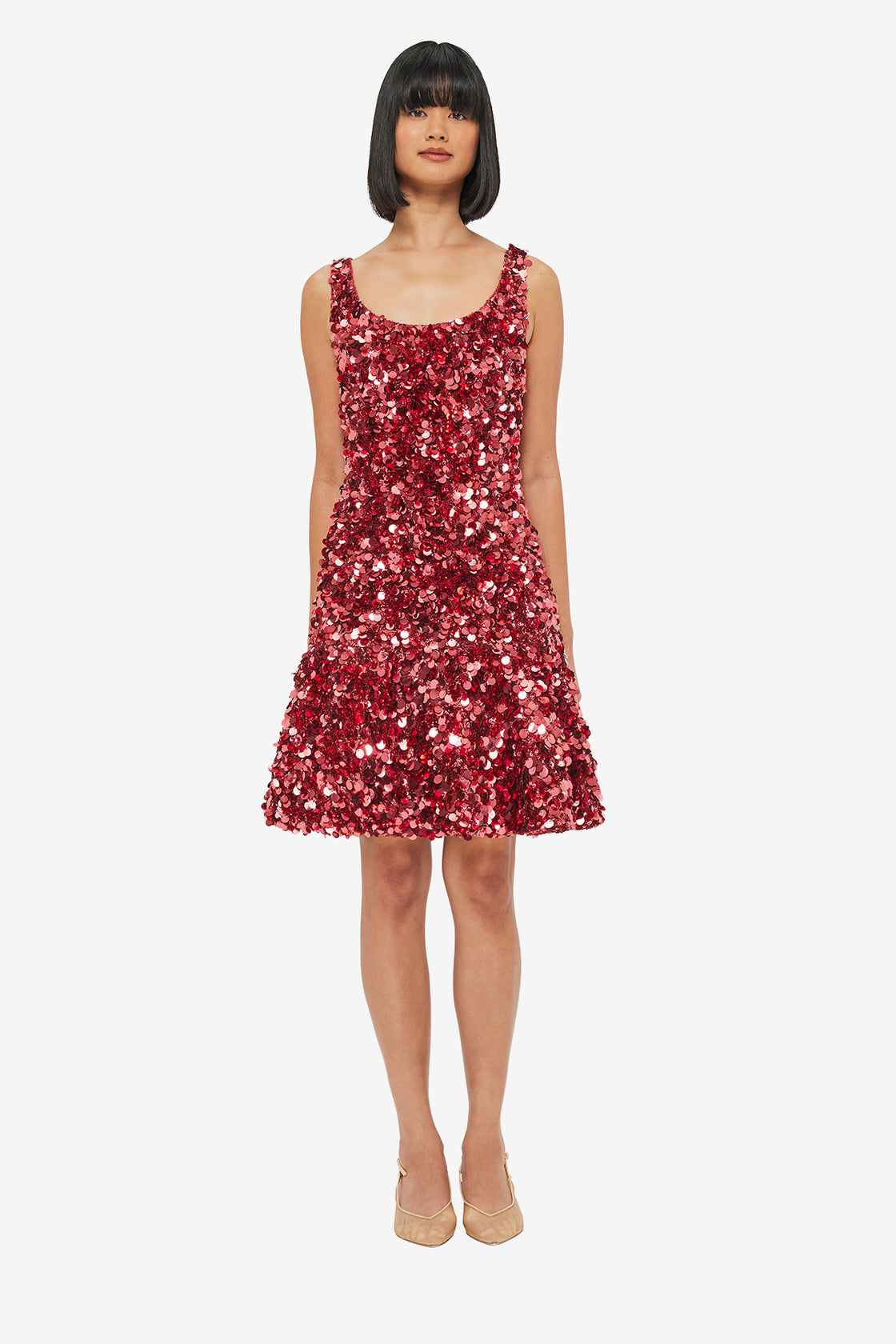 Exclusive LEO LIN Elaine Sequin Mini Dress - Mulberry