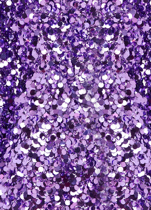 Exclusive Leo Lin Kristen Sequin Open Back Mini Dress - Lavender