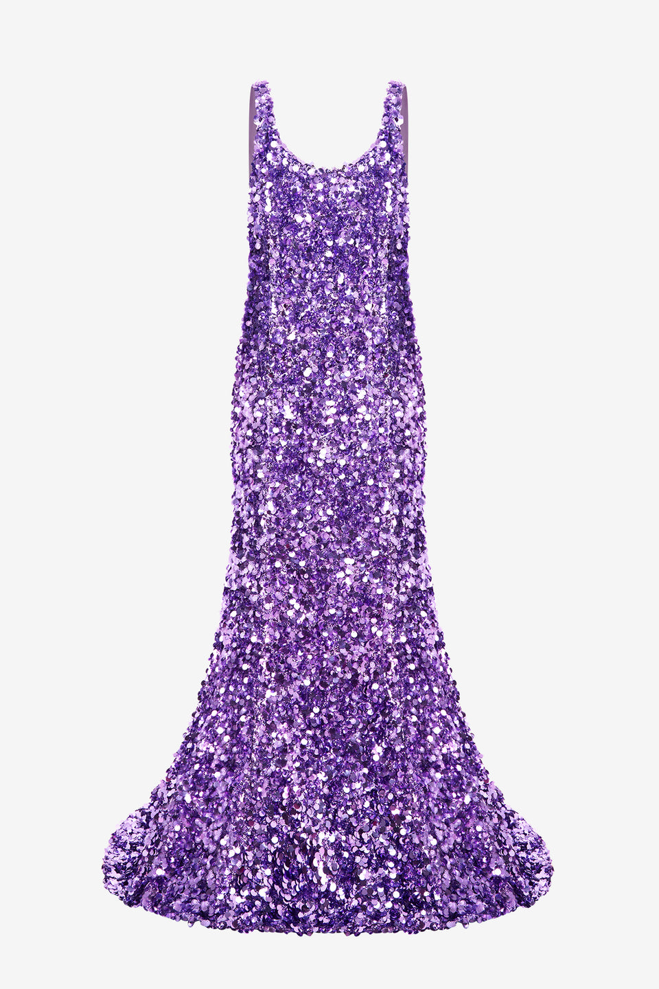 Exclusive LEO LIN Adeline Sequin Low Back Gown - Lavender