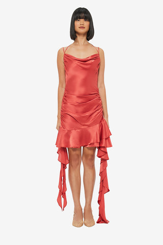 Exclusive LEO LIN Alba Mini Dress - Mulberry