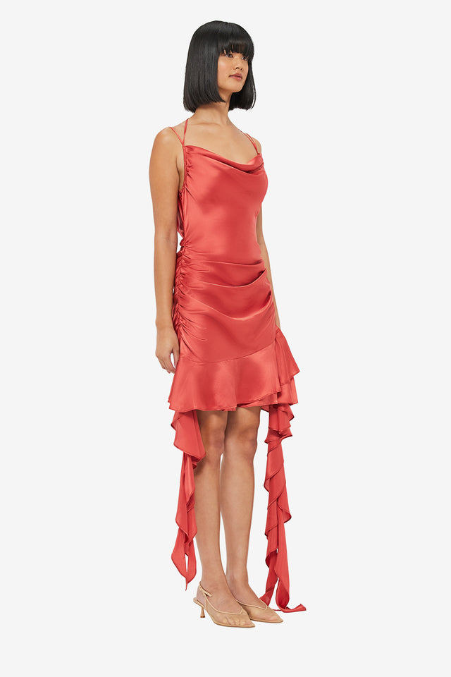 Exclusive LEO LIN Alba Mini Dress - Mulberry