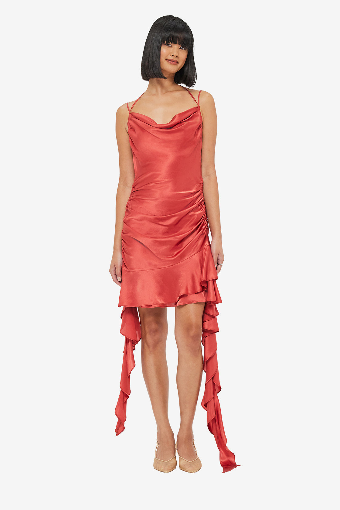 Exclusive LEO LIN Alba Mini Dress - Mulberry