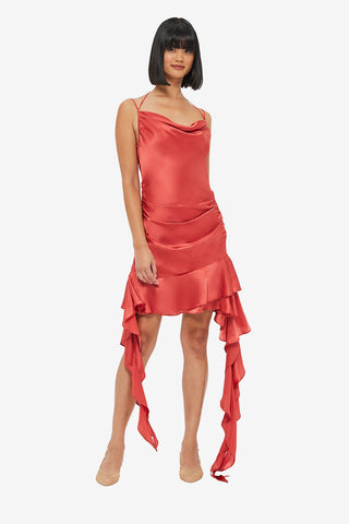 Exclusive LEO LIN Alba Mini Dress - Mulberry