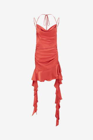 Exclusive LEO LIN Alba Mini Dress - Mulberry