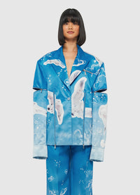 Exclusive Leo Lin Brielle Blazer - Aerial Print