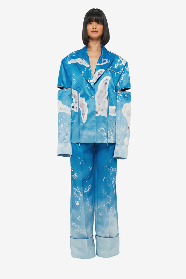 Exclusive Brielle Blazer - Aerial Print
