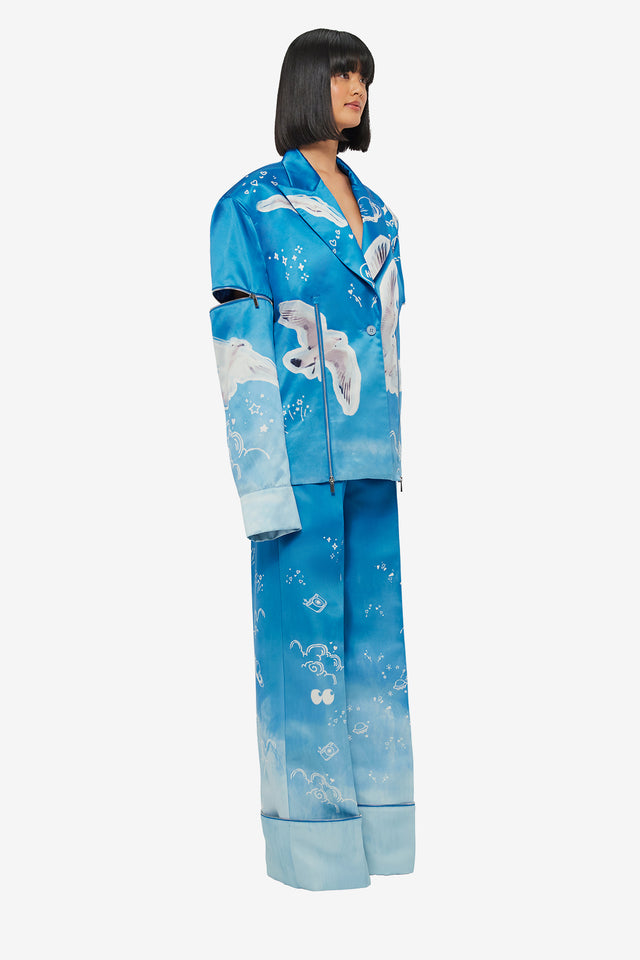 Exclusive Brielle Blazer - Aerial Print